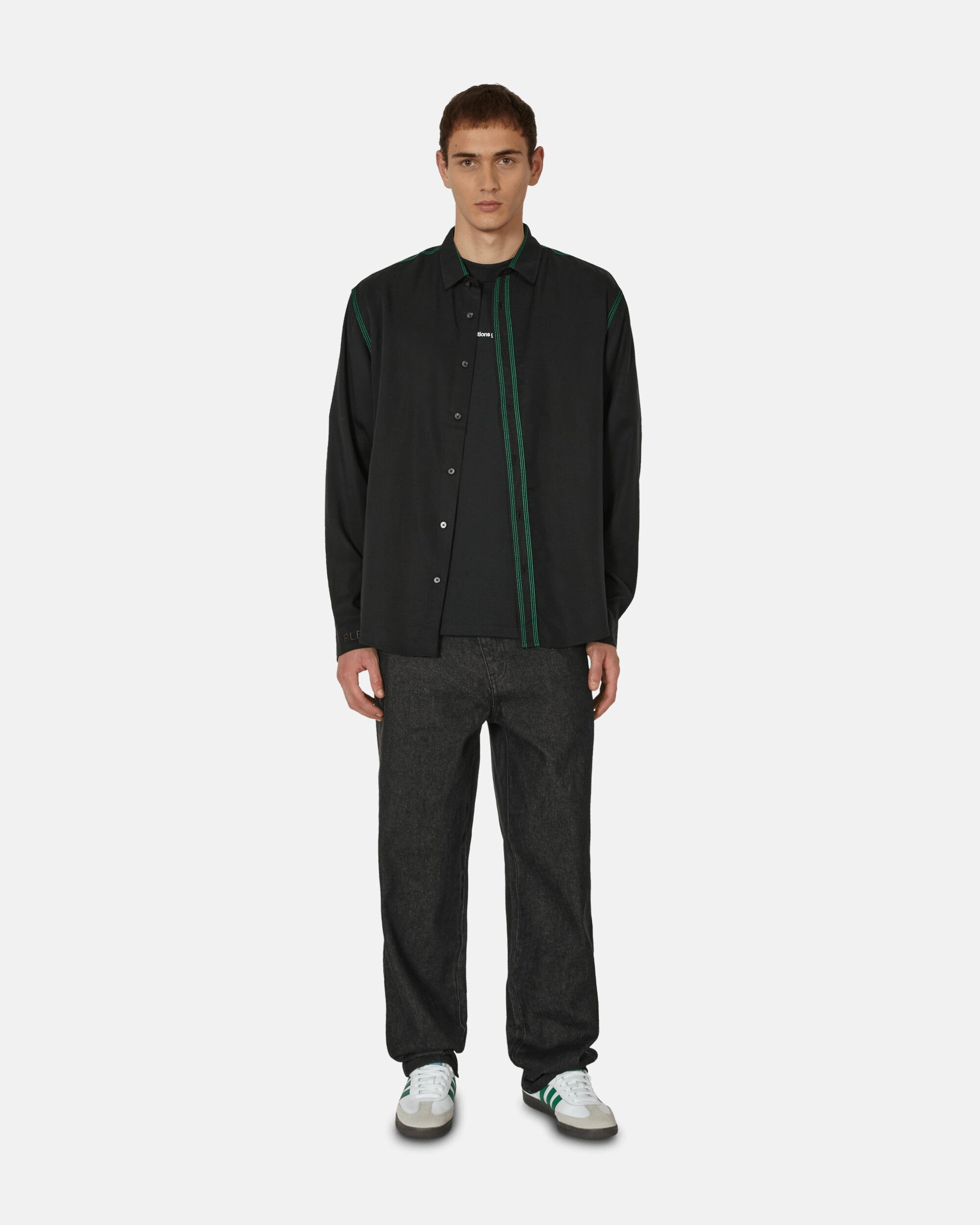 Life Button Down Shirt Black