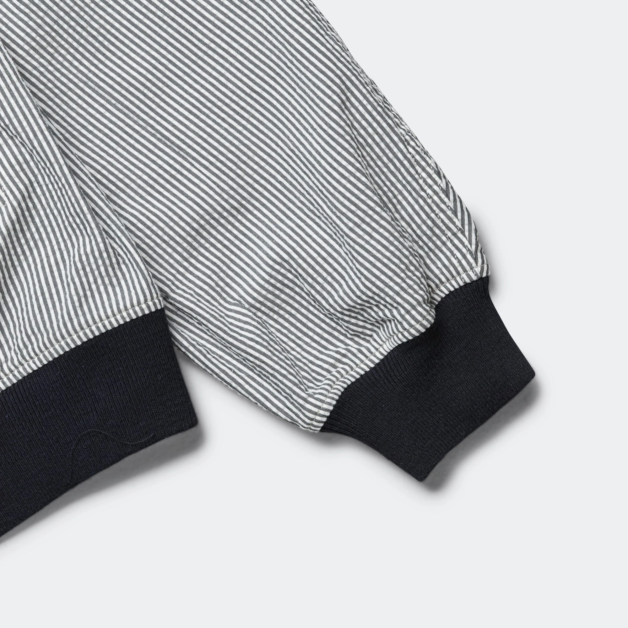 LL Jacket - Navy Cotton Seersucker Stripe