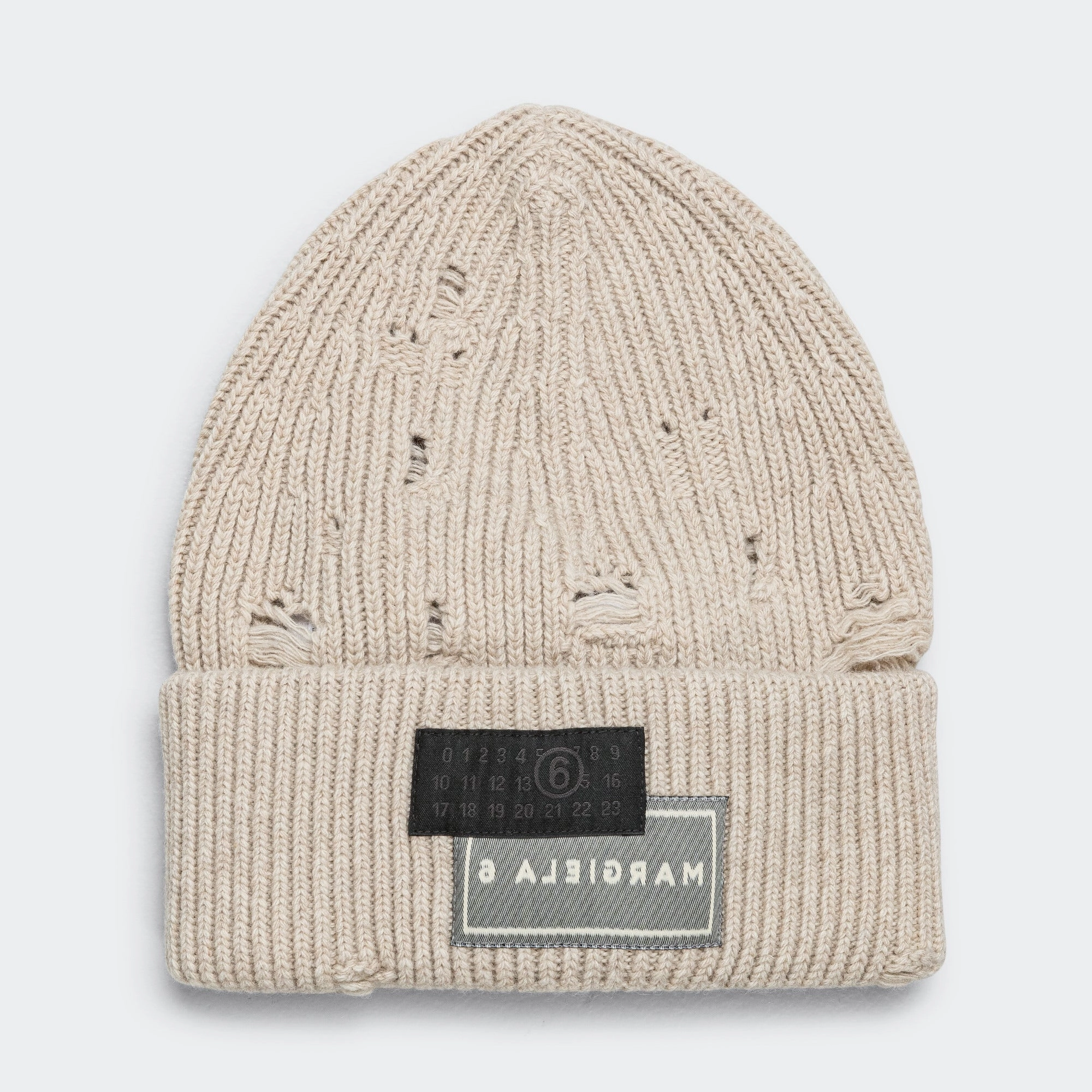 Logo Beanie - Beige Melange