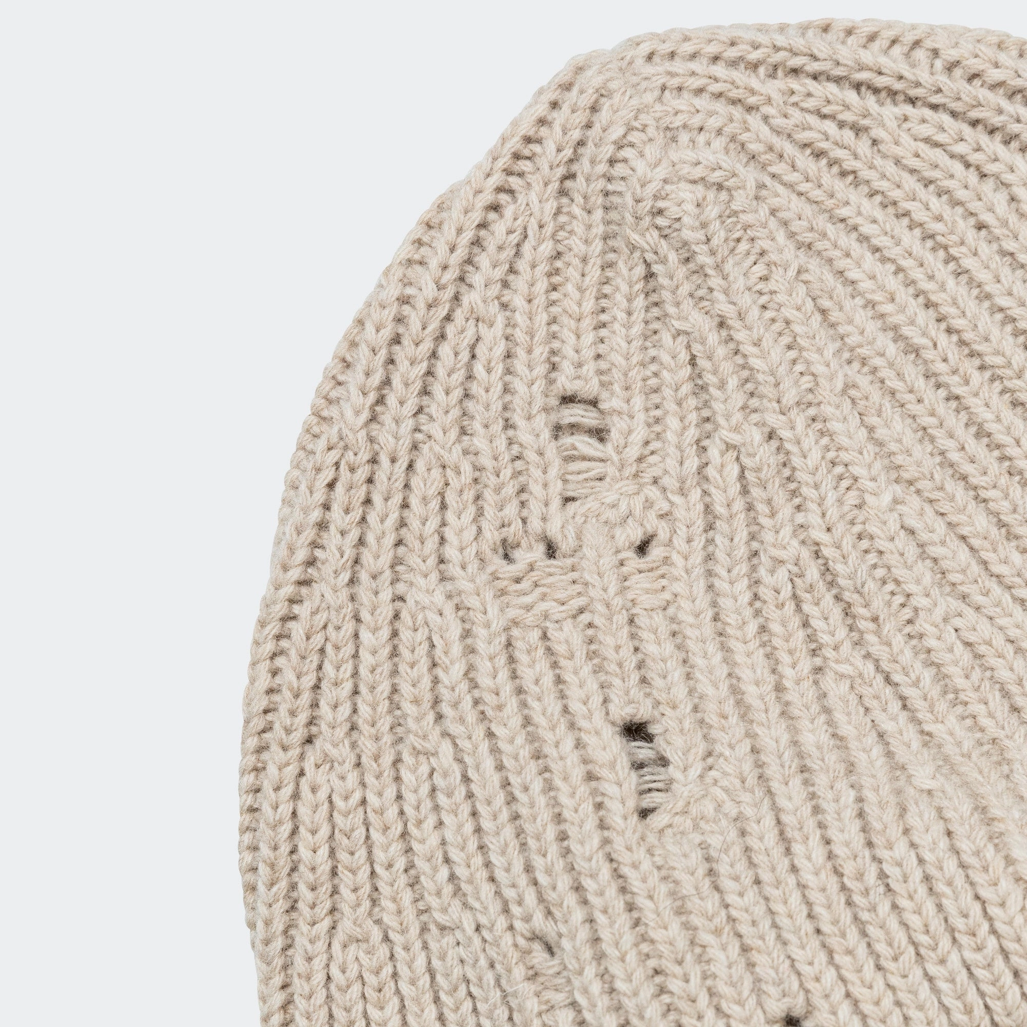 Logo Beanie - Beige Melange