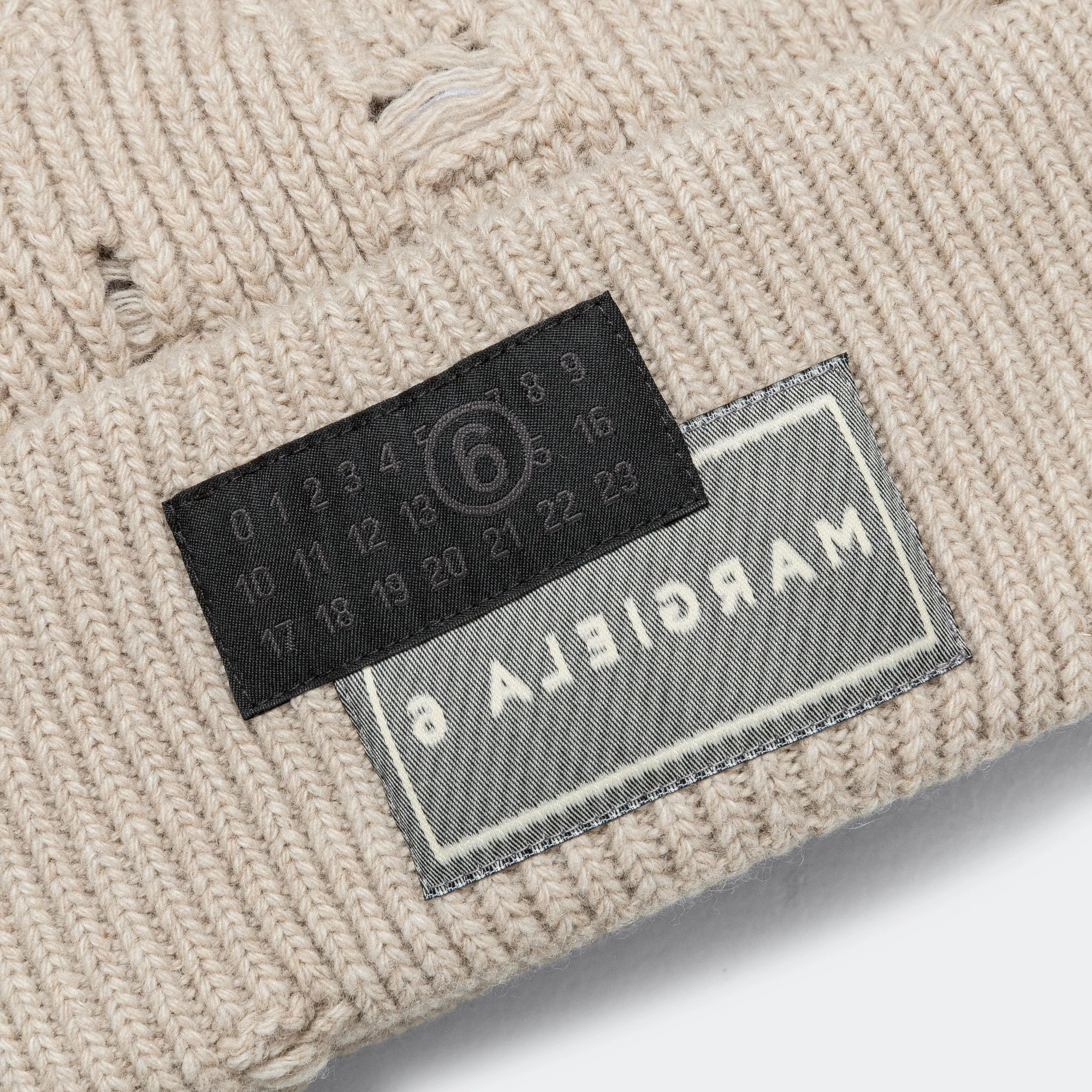 Logo Beanie - Beige Melange