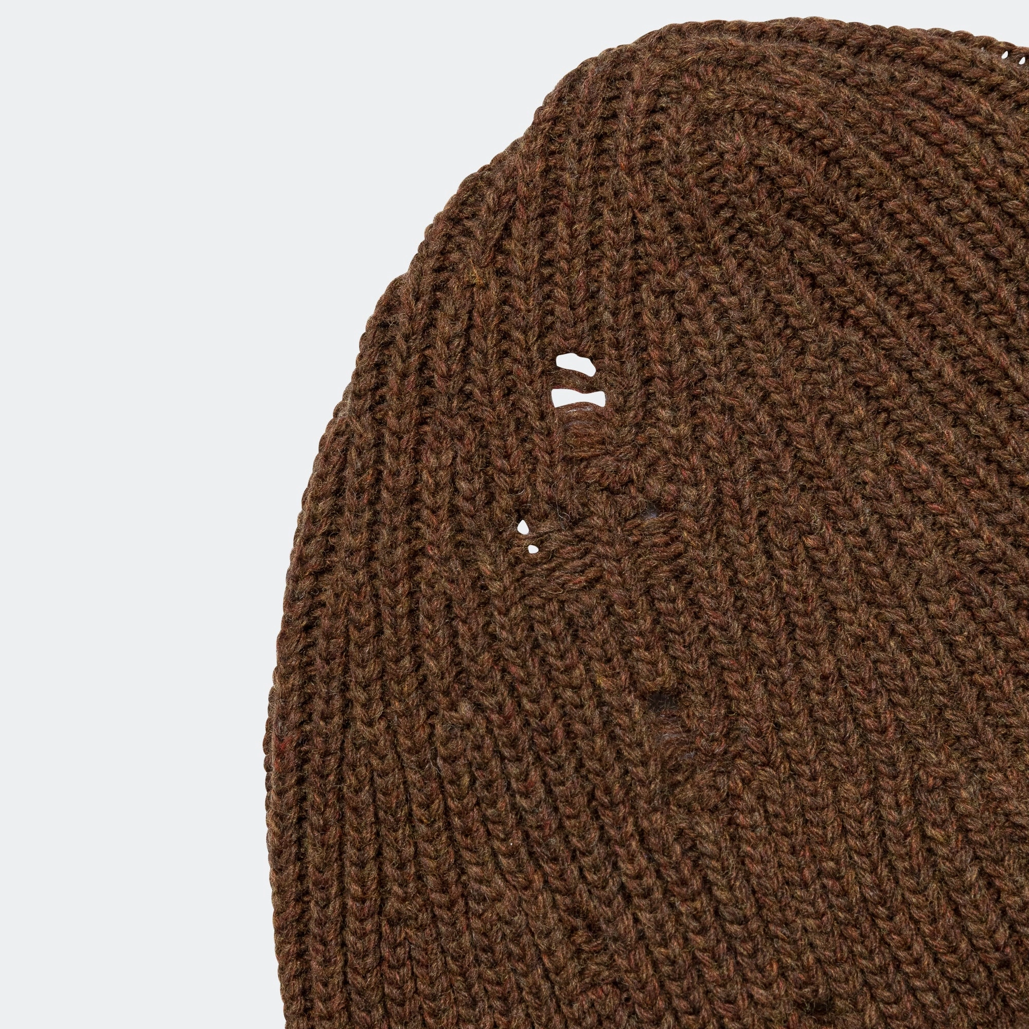 Logo Beanie - Brown Melange