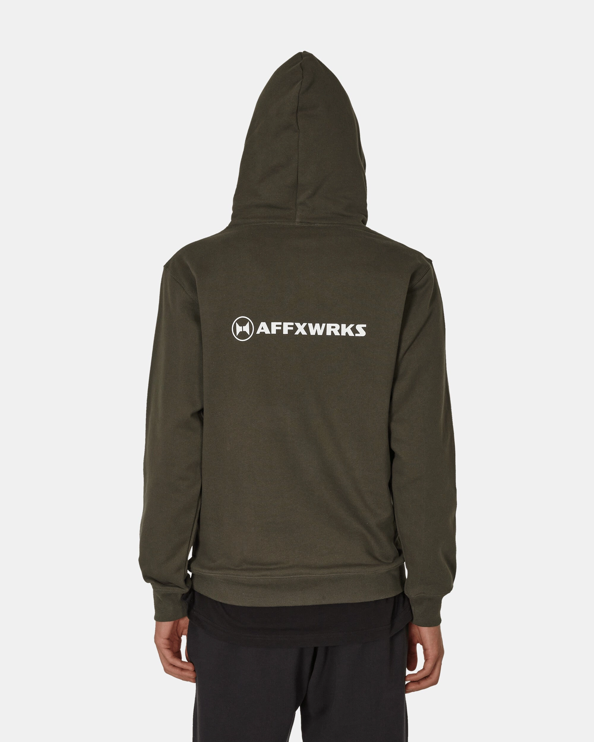 Logo Hooded Sweatshirt Washed Black