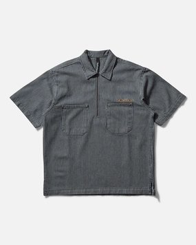 Men's Mini Problemo Shortsleeve Work Shirt Denim Blue