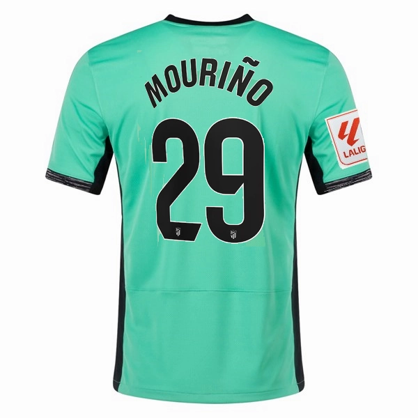 Nike Atletico Madrid Santiago Mouriño Third Jersey w/ La Liga Patch 23/24 (Spring Green/Black)