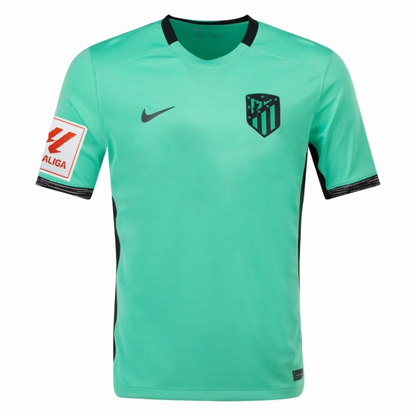 Nike Atletico Madrid Santiago Mouriño Third Jersey w/ La Liga Patch 23/24 (Spring Green/Black)