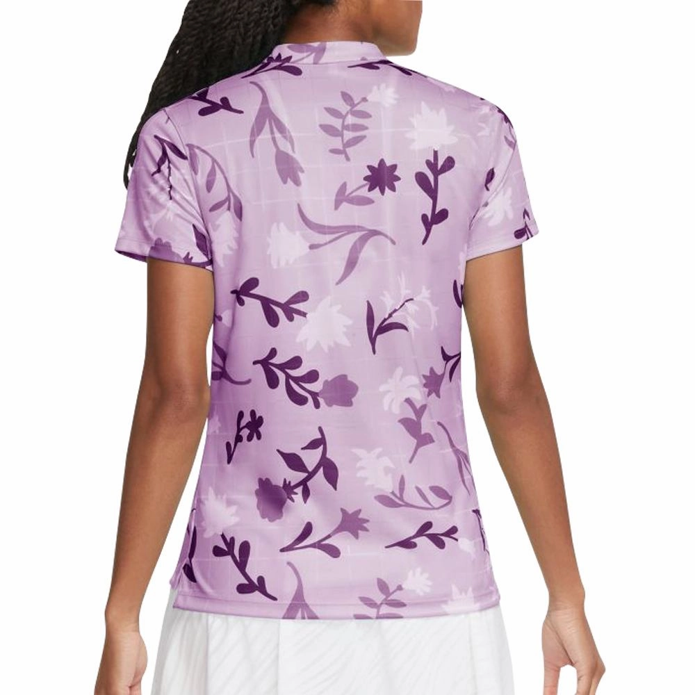 Nike Breathe Printed Golf Polo Lilac Mist/Violet Shock - SS21 Women