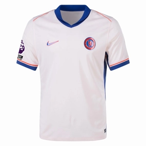Nike Chelsea Away Jersey w/ EPL   No Room For Racism Patches 24/25 (Guava Ice/Rush Blue)