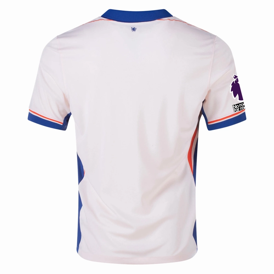 Nike Chelsea Away Jersey w/ EPL   No Room For Racism Patches 24/25 (Guava Ice/Rush Blue)