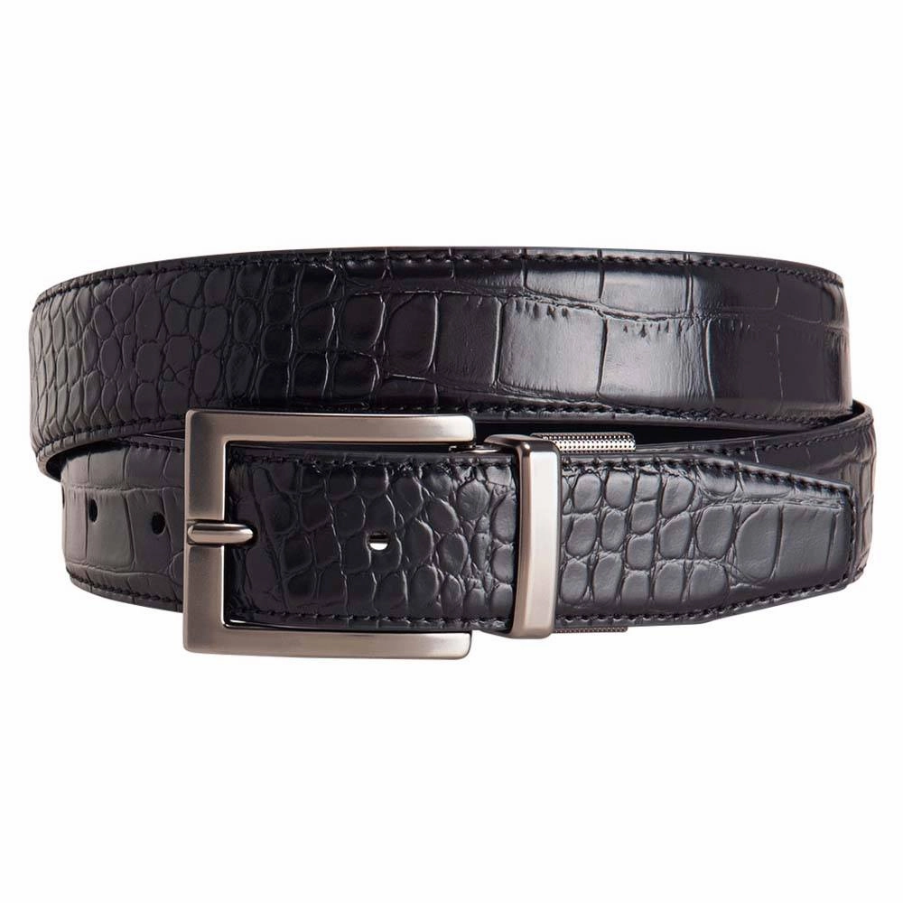 Nike Croco-To-Smooth Reversible Golf Belt Black - 24 Men