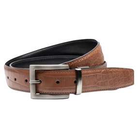 Nike Croco-To-Smooth Reversible Golf Belt Tan/Black - 24 Men