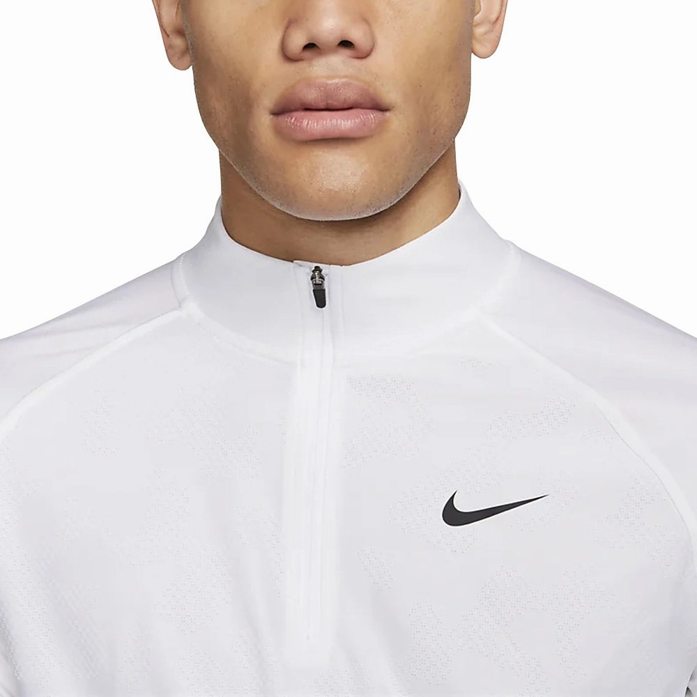 Nike Dri-FIT ADV Tour 1/2 Half Zip Golf Pullover White/Black - FW23 Men