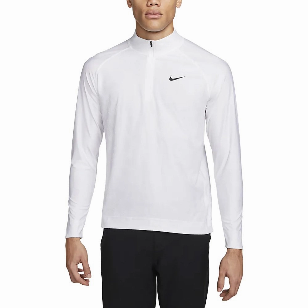 Nike Dri-FIT ADV Tour 1/2 Half Zip Golf Pullover White/Black - FW23 Men