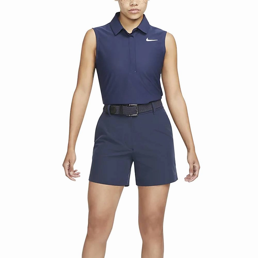 Nike Dri-FIT ADV Tour Sleeveless Golf Polo Midnight Navy/White - SS23 Women