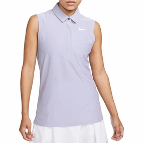 Nike Dri-FIT ADV Tour Sleeveless Golf Polo Oxygen Purple/White - SS23 Women