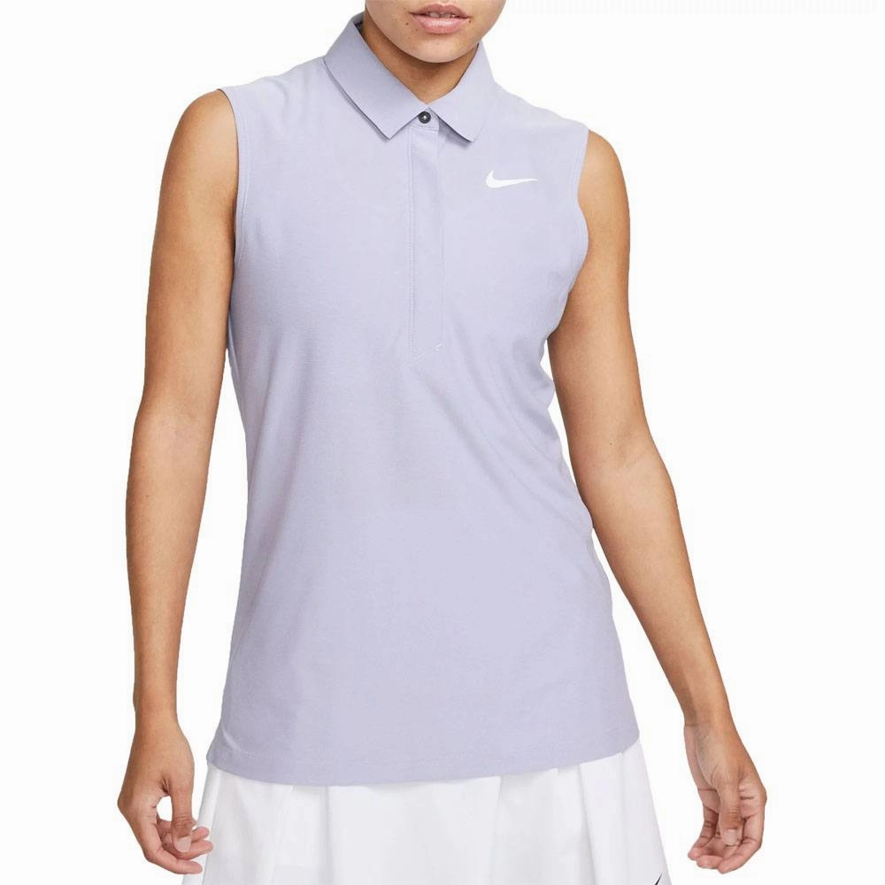 Nike Dri-FIT ADV Tour Sleeveless Golf Polo Oxygen Purple/White - SS23 Women