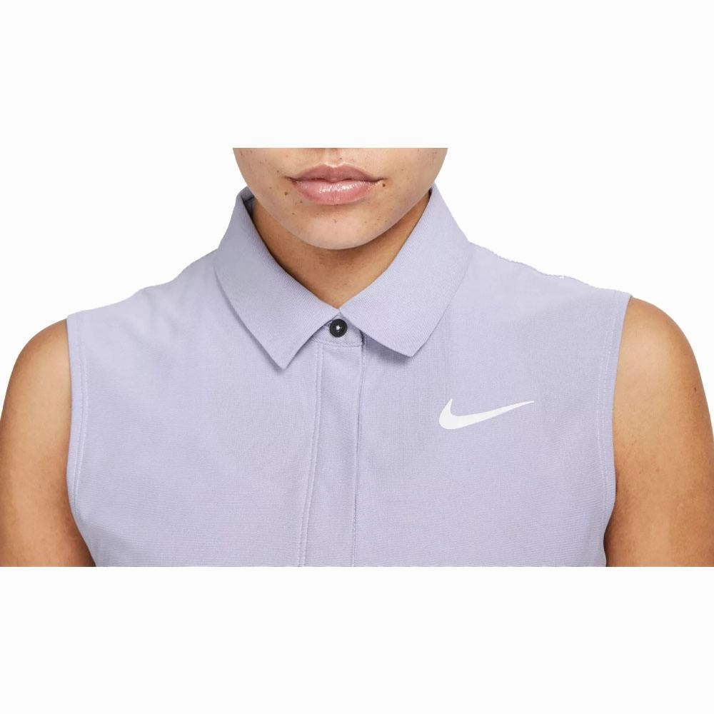 Nike Dri-FIT ADV Tour Sleeveless Golf Polo Oxygen Purple/White - SS23 Women