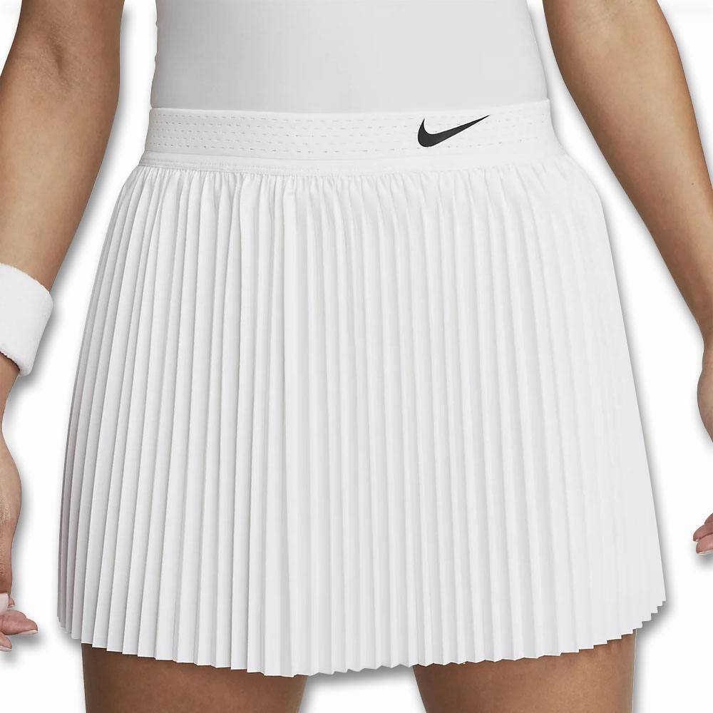 Nike Dri-FIT Advantage Pleated Tennis Golf Skirt White/Black - SS23 Women