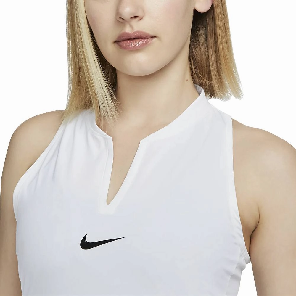 Nike Dri-FIT Advantage Tennis Golf Dress White/Black - SS23 Women