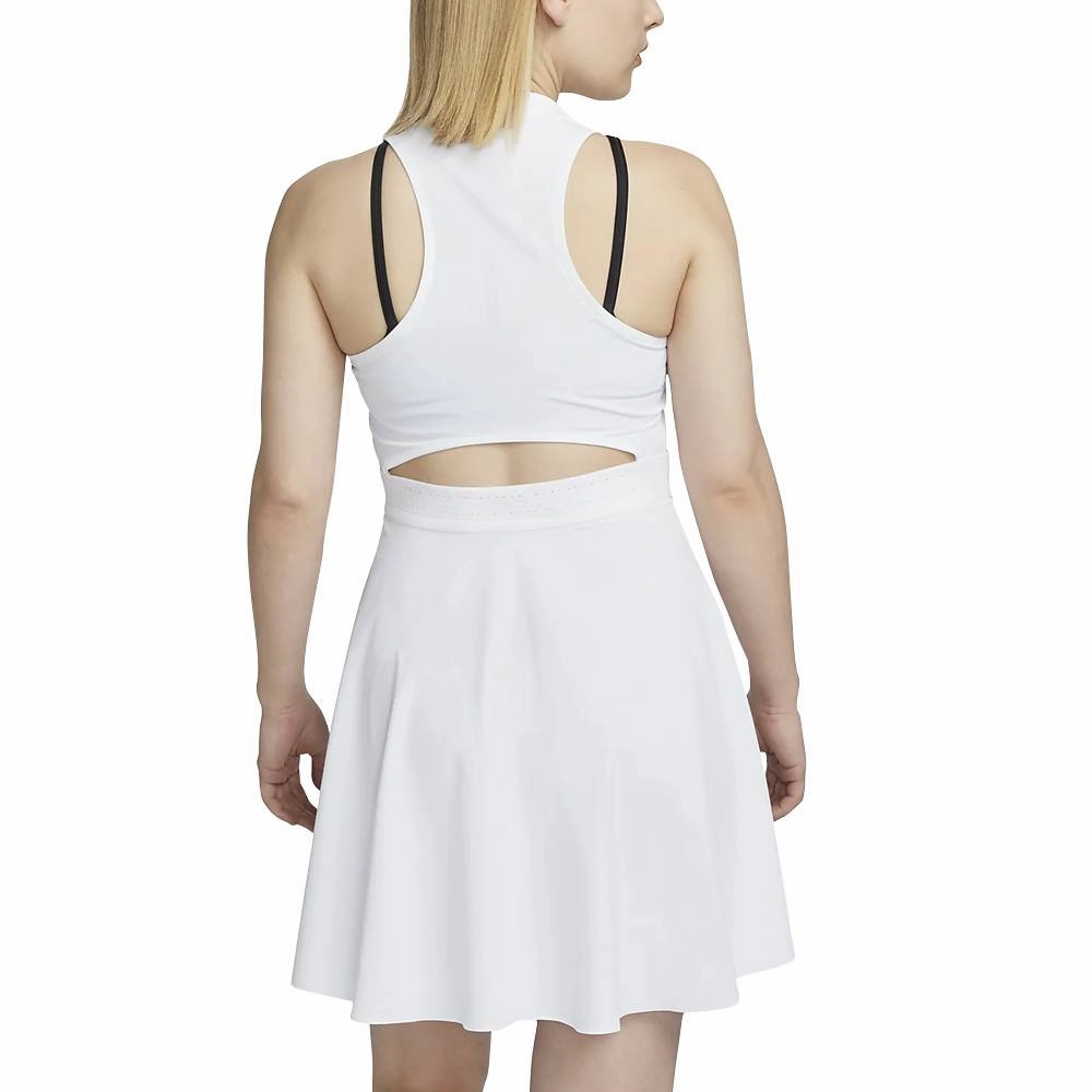 Nike Dri-FIT Advantage Tennis Golf Dress White/Black - SS23 Women