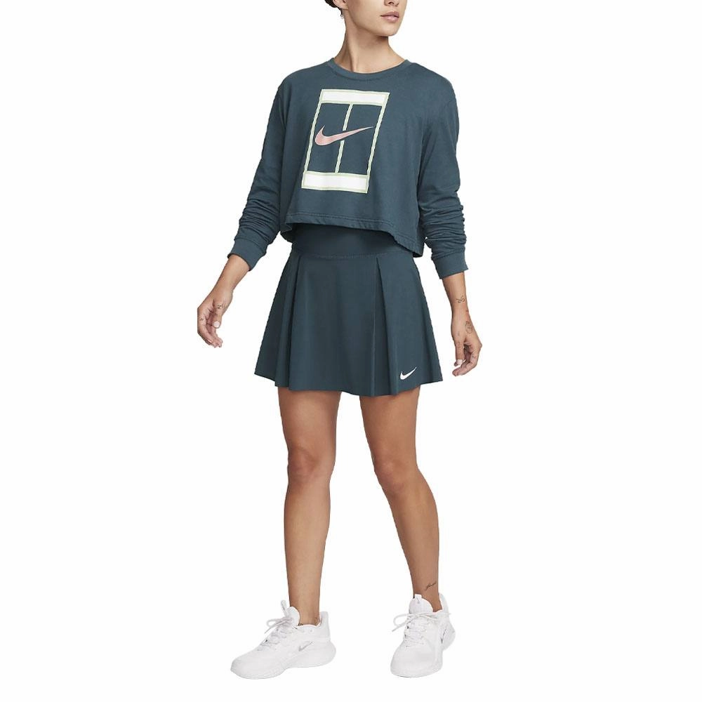 Nike Dri-FIT Advantage Tennis Golf Skirt Deep Jungle/White - SS23 Women