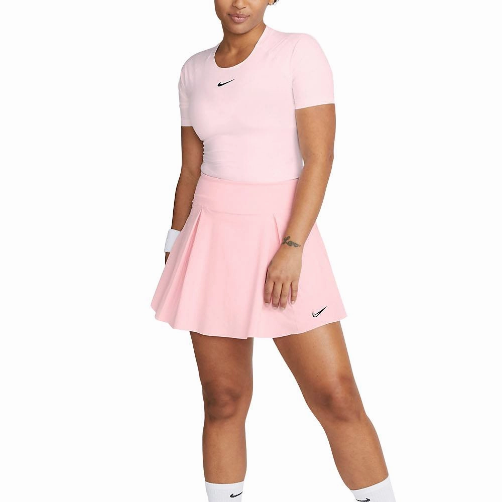 Nike Dri-FIT Advantage Tennis Golf Skirt Medium Soft Pink/Black - SS23 Women