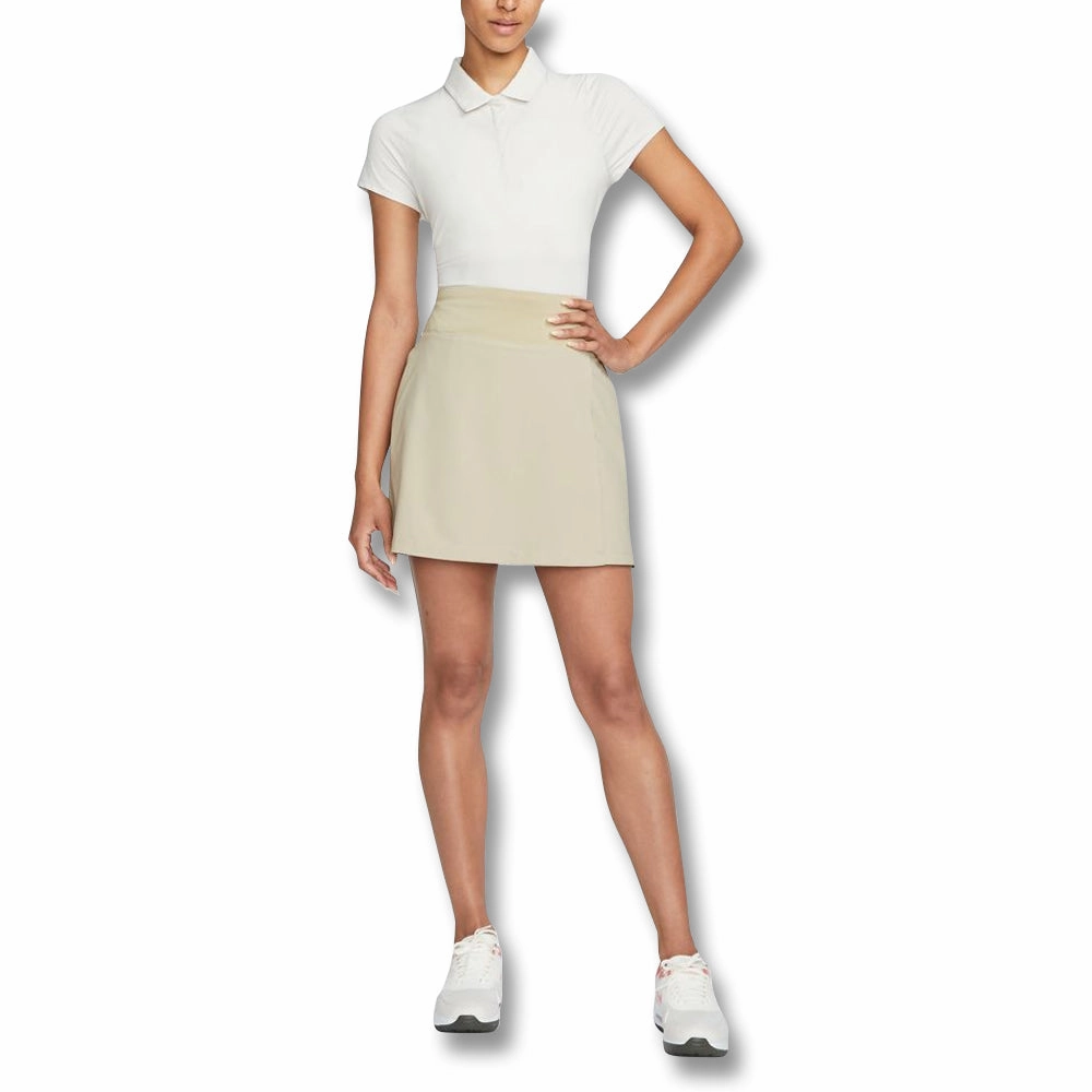 Nike Dri-FIT Golf Polo Light Orewood Brown/Black - SS22 Women
