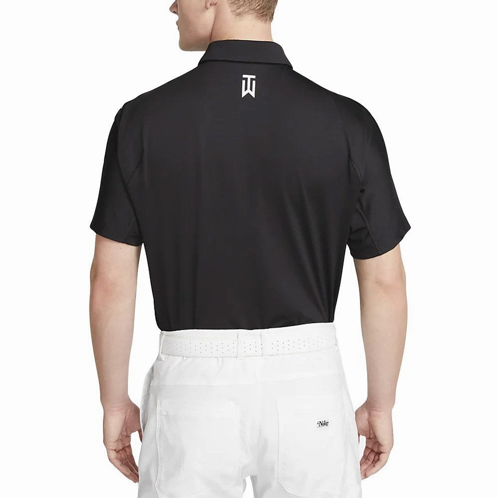 Nike Dri-FIT Tiger Woods Striped Golf Polo Black/Anthracite/White - SS23 Men