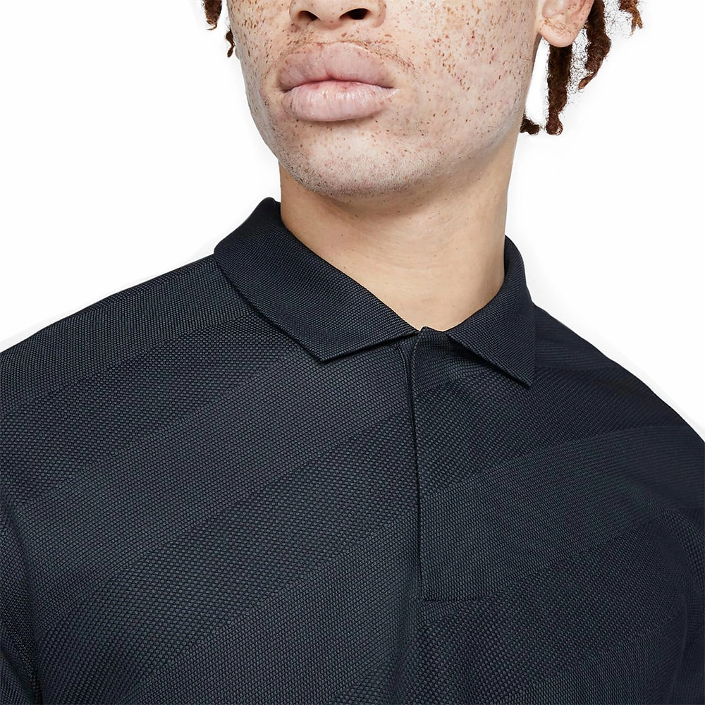 Nike Dri-FIT Tiger Woods Striped Golf Polo Dark Smoke Gray - SP21 Men