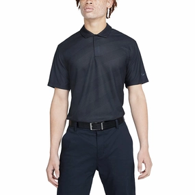Nike Dri-FIT Tiger Woods Striped Golf Polo Dark Smoke Gray - SP21 Men
