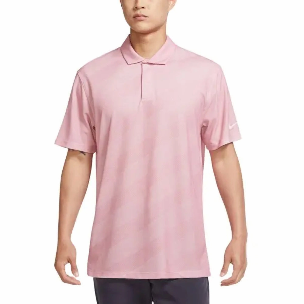 Nike Dri-FIT Tiger Woods Striped Golf Polo Pink Foam - SP21 Men