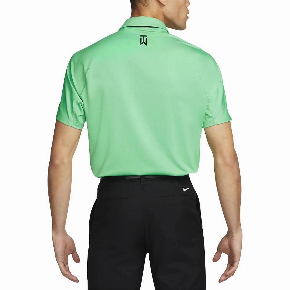 Nike Dri-FIT Tiger Woods Striped Golf Polo Spring Green/Ashen Slate/Black - SS23 Men