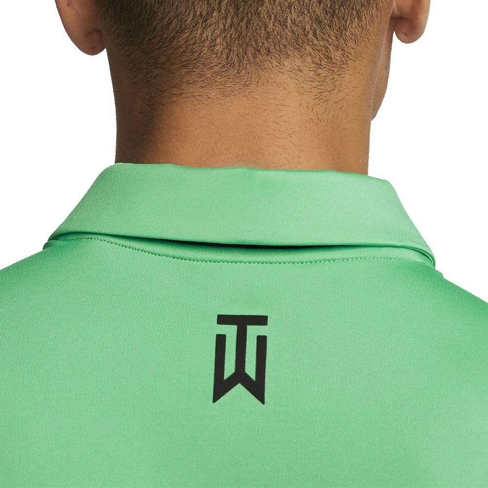 Nike Dri-FIT Tiger Woods Striped Golf Polo Spring Green/Ashen Slate/Black - SS23 Men