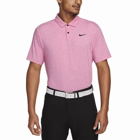 Nike Dri-FIT Tour Heather Golf Polo Fireberry/Black - SS23 Men
