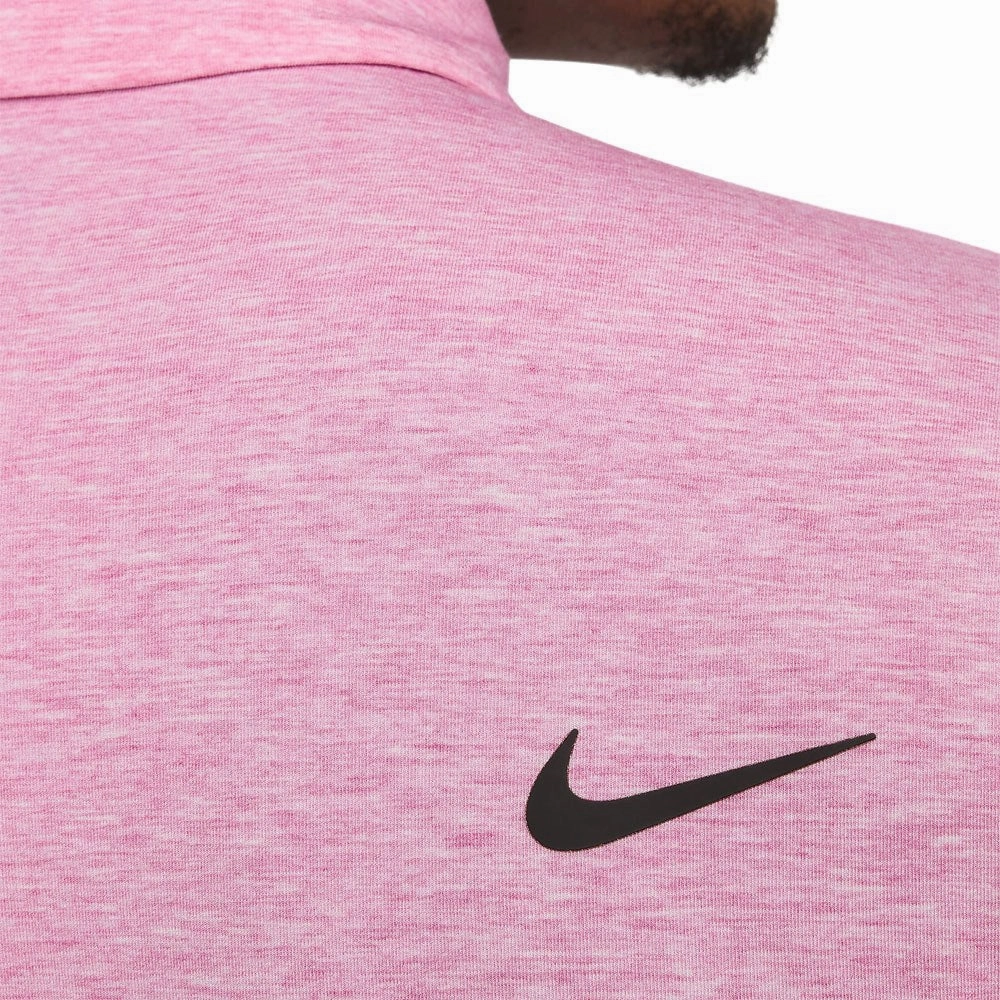 Nike Dri-FIT Tour Heather Golf Polo Fireberry/Black - SS23 Men