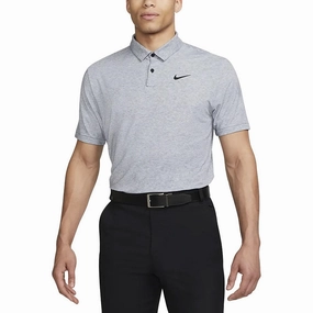 Nike Dri-FIT Tour Heather Golf Polo Midnight Navy/Black - SS23 Men