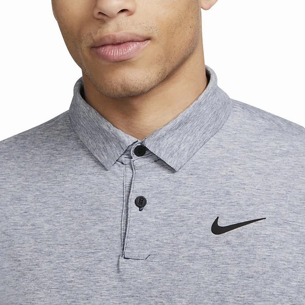 Nike Dri-FIT Tour Heather Golf Polo Midnight Navy/Black - SS23 Men