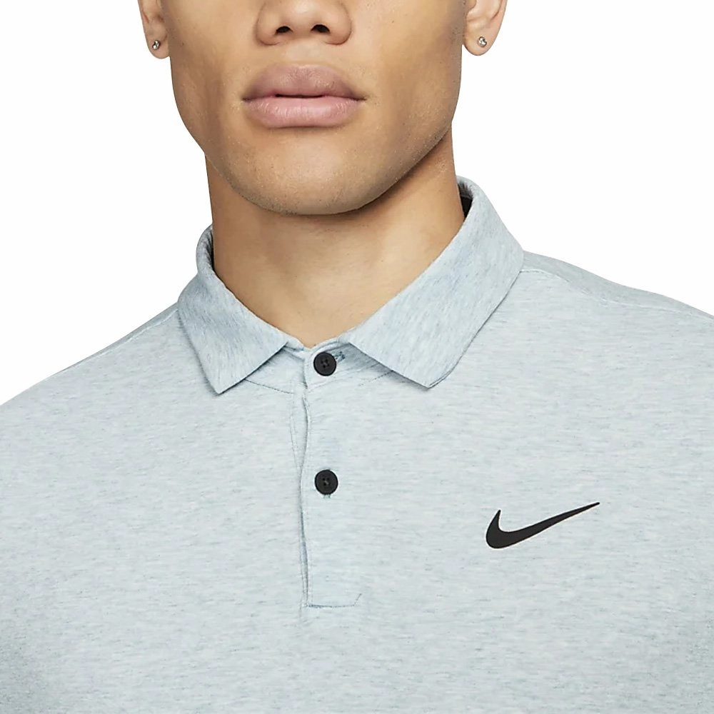 Nike Dri-FIT Tour Heather Golf Polo Mineral Tea/Black - SS23 Men