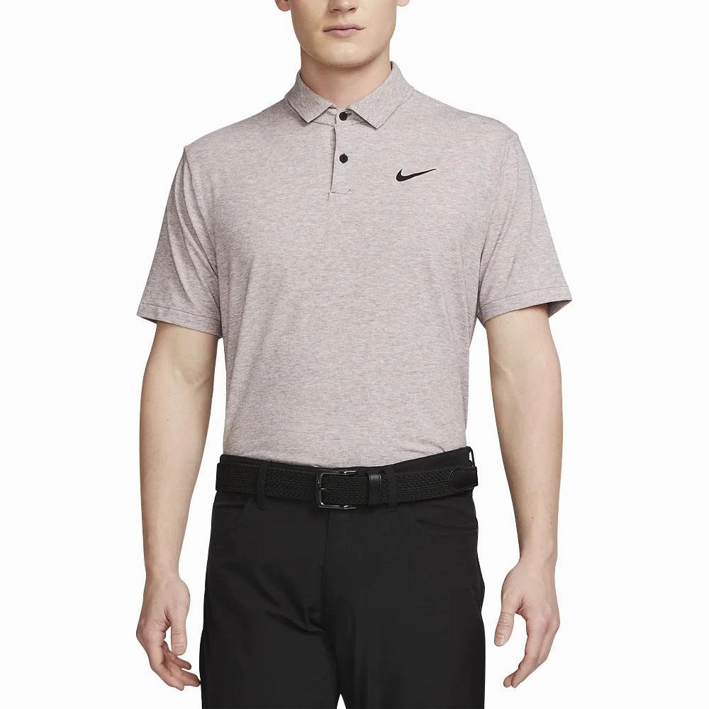 Nike Dri-FIT Tour Heather Golf Polo Plum Eclipse/Black - SS23 Men