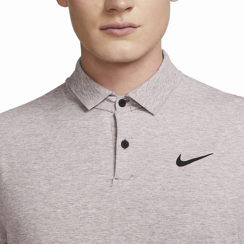 Nike Dri-FIT Tour Heather Golf Polo Plum Eclipse/Black - SS23 Men