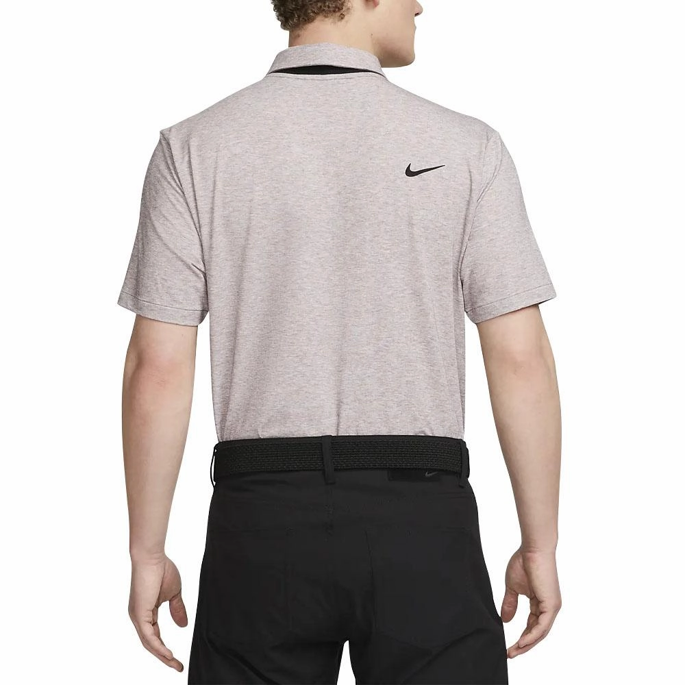 Nike Dri-FIT Tour Heather Golf Polo Plum Eclipse/Black - SS23 Men