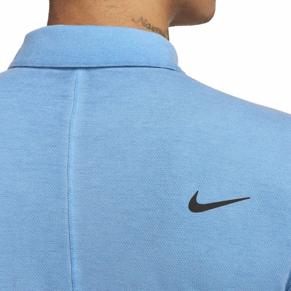 Nike Dri-FIT Tour Washed Golf Polo Blue Void/Black - SS23 Men