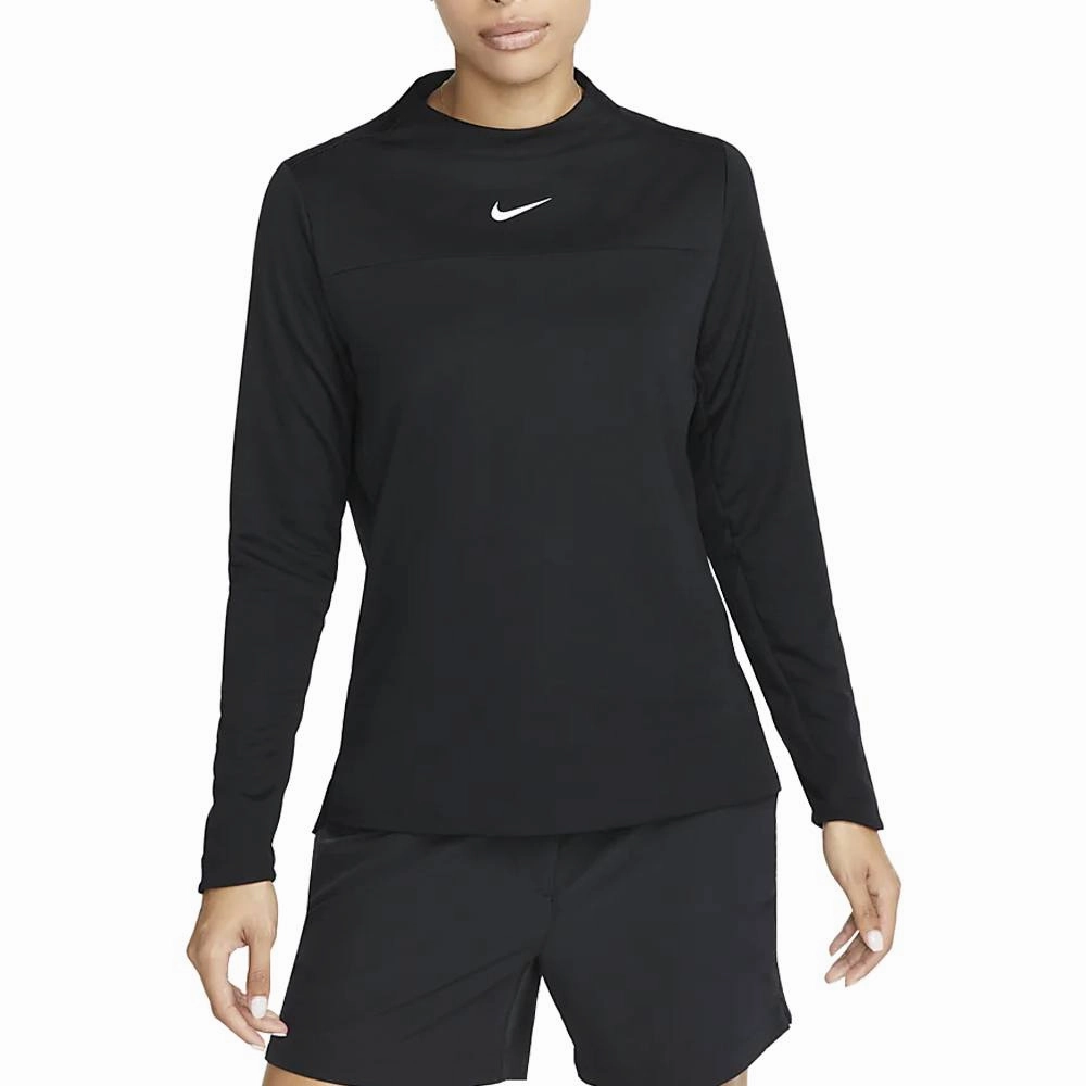 Nike Dri-FIT UV Advantage Crew Golf Mock Black/White - FW23 Women