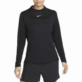 Nike Dri-FIT UV Advantage Crew Golf Mock Black/White - FW23 Women