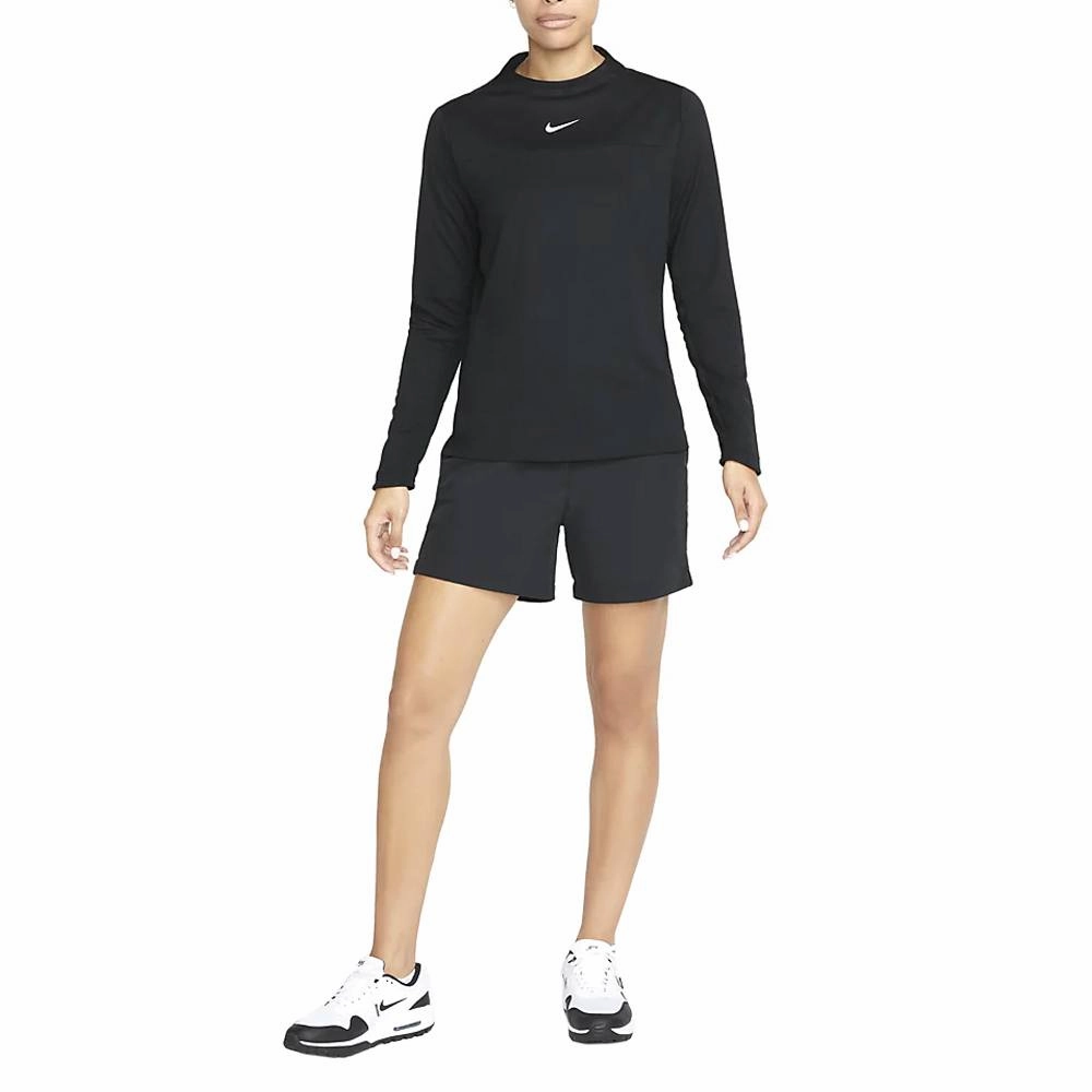 Nike Dri-FIT UV Advantage Crew Golf Mock Black/White - FW23 Women