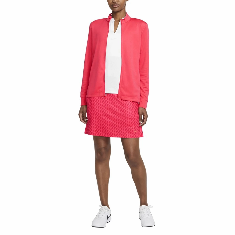 Nike Dri-FIT UV Victory Full Zip Golf Jacket Fusion Red/White - FW21 Women