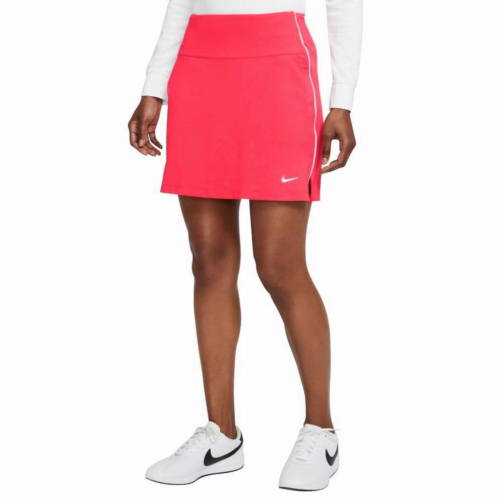 Nike Dri-FIT UV Victory Golf Skirt Fusion Red/White - SS21 Women
