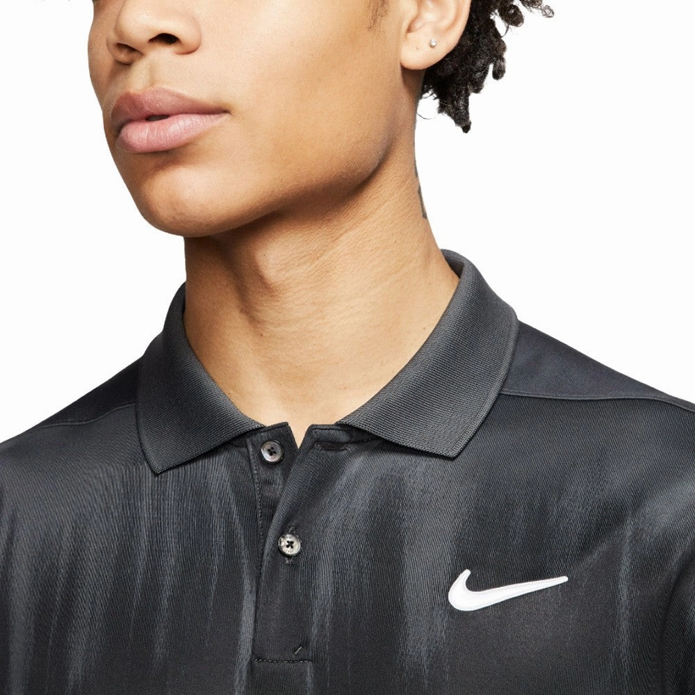 Nike Dri-FIT Vapor Fog Print Golf Polo Dark Smoke Gray/Black - FW20 Men