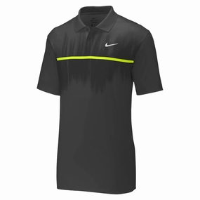 Nike Dri-FIT Vapor Fog Print Golf Polo Dark Smoke Gray/Black - FW20 Men