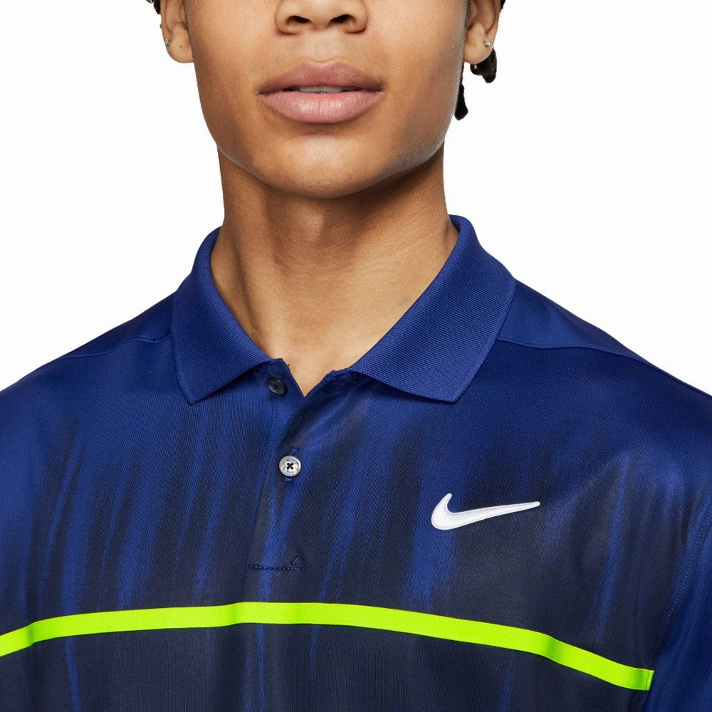 Nike Dri-FIT Vapor Fog Print Golf Polo Deep Royal Blue/Obsidian - FW20 Men